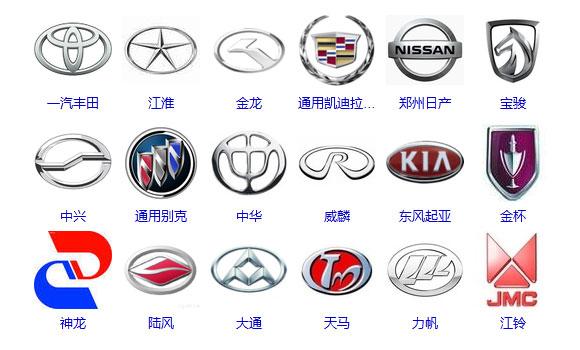 国产车标志大全及名字图片