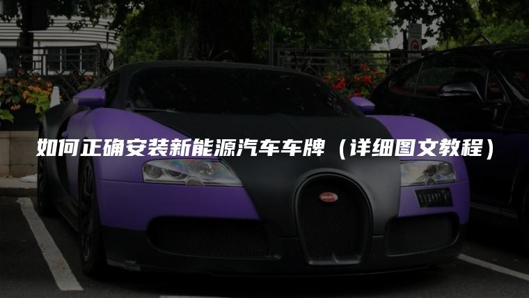 如何正确安装新能源汽车车牌（详细图文教程）