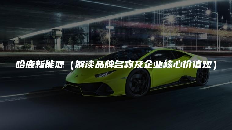 哈鹿新能源（解读品牌名称及企业核心价值观）