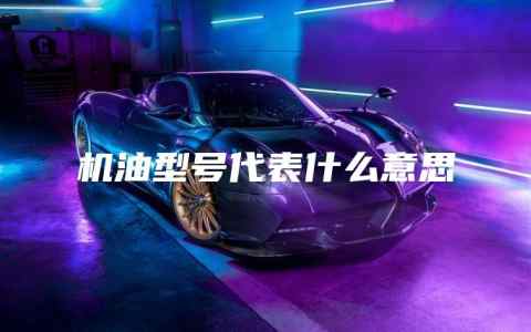 机油型号代表什么意思
