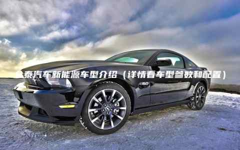 众泰汽车新能源车型介绍（详情看车型参数和配置）