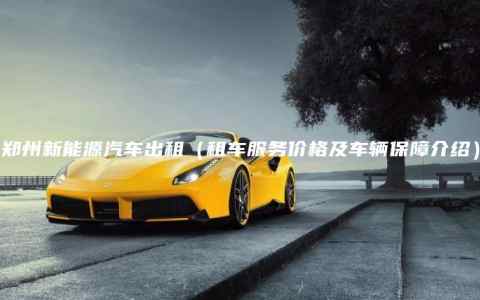 郑州新能源汽车出租（租车服务价格及车辆保障介绍）
