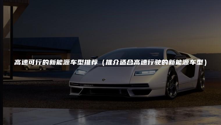 高速可行的新能源车型推荐（推介适合高速行驶的新能源车型）