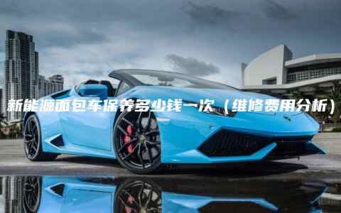 新能源面包车保养多少钱一次（维修费用分析）