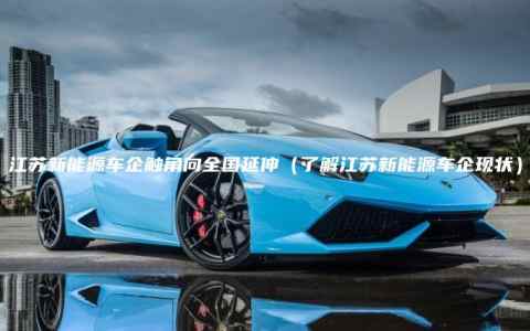 江苏新能源车企触角向全国延伸（了解江苏新能源车企现状）