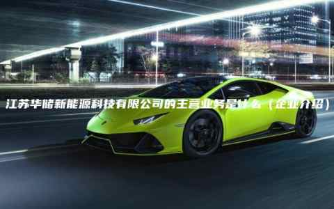 江苏华储新能源科技有限公司的主营业务是什么（企业介绍）