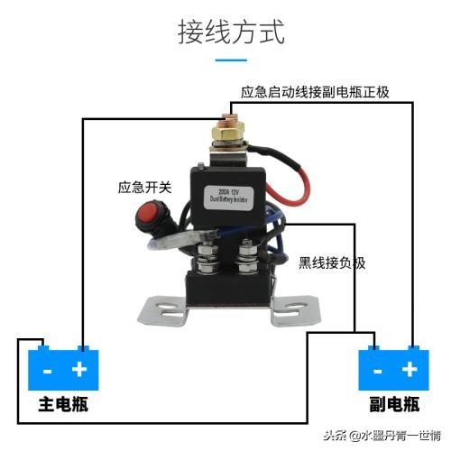 双电瓶24v正确连接示意图（两组电瓶接线图解）