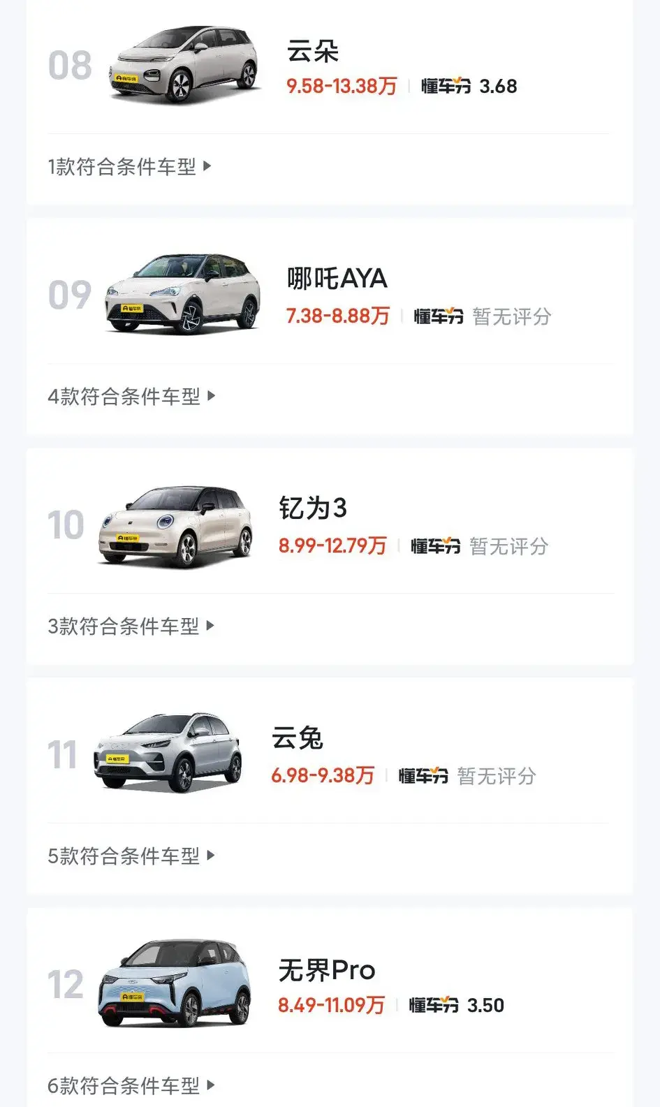 7座纯电动汽车排名及价格一览（纯电动7座车有哪些）