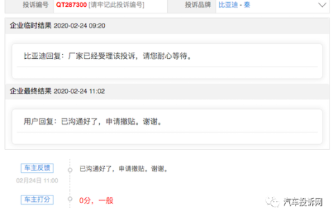 比亚迪投诉电话哪个最管用（比亚迪害怕顾客投诉吗）