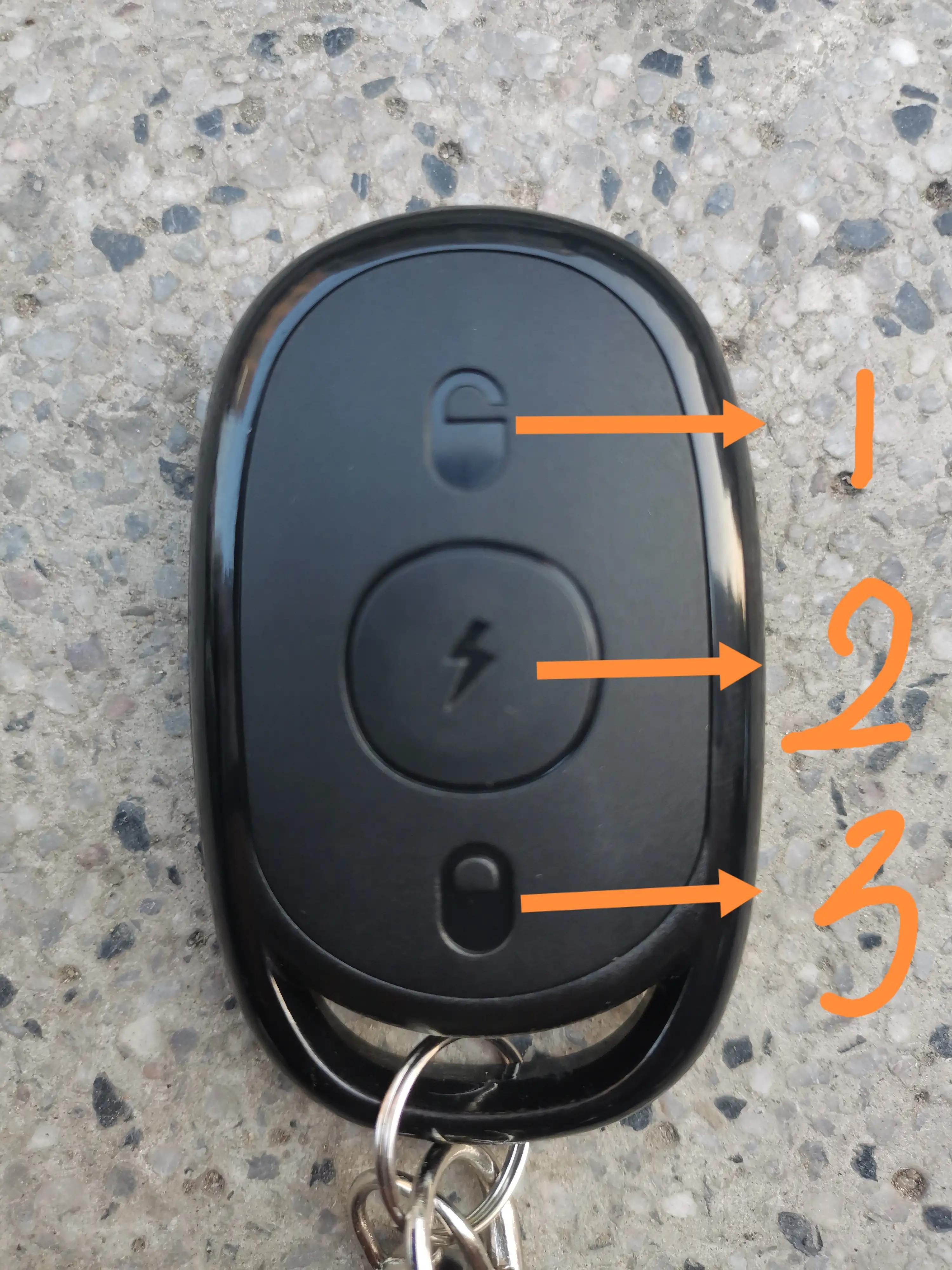 电动车遥控钥匙图解3个按键（电动车电子钥匙怎么用）
